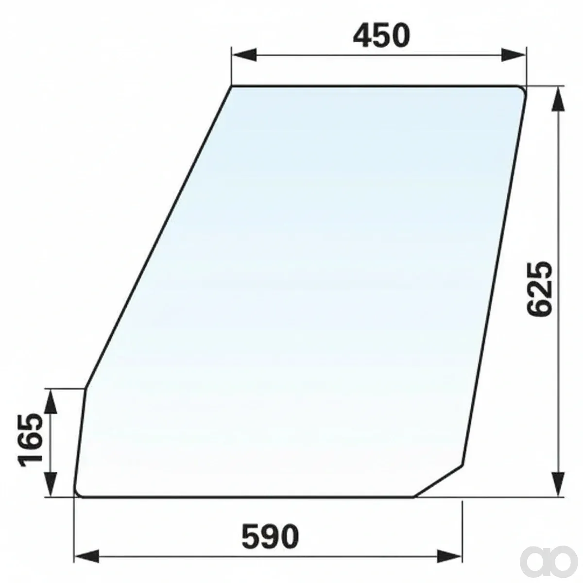 Prillinger-00115150 - Door Window Top Color Clear Instead (00115150)