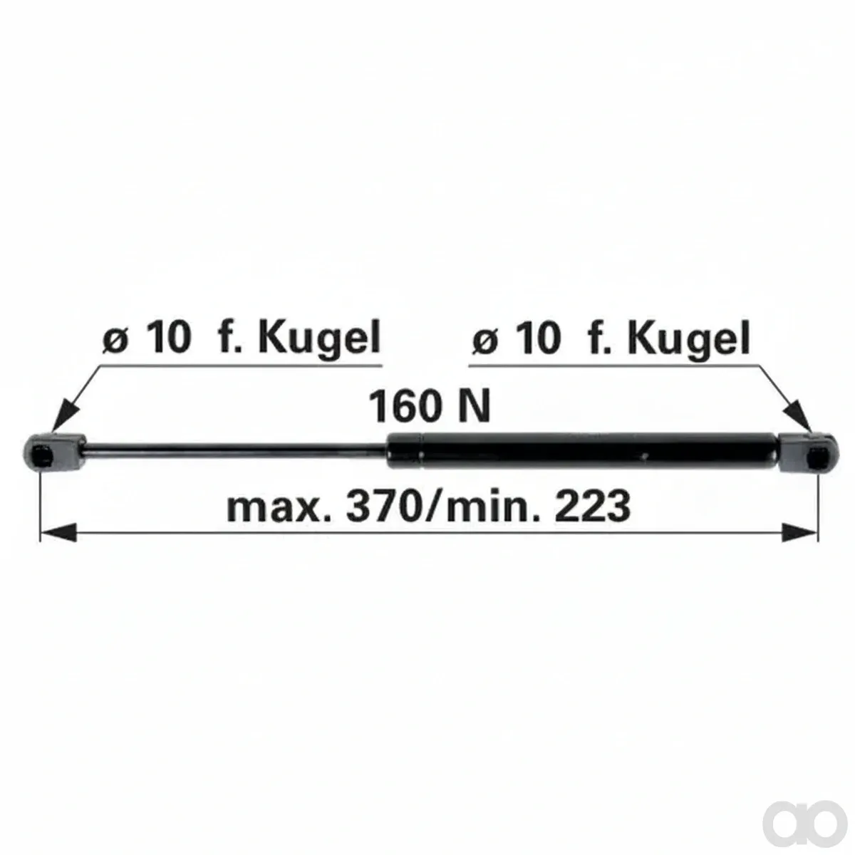 Prillinger-00115321 - Gas Spring For Rear Window (00115321)