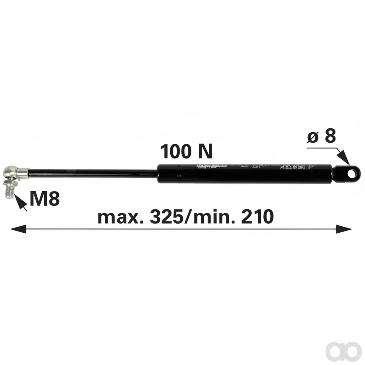 Prillinger-00115564 - Gas spring for roof hatch length (00115564)