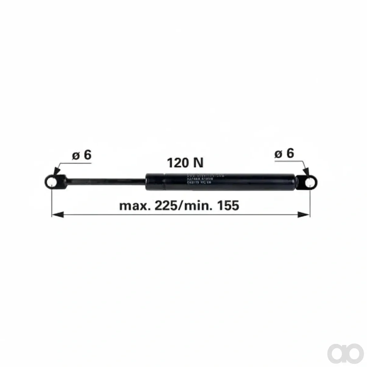 Prillinger-00115585 - Gas spring for roof hatch length (00115585)
