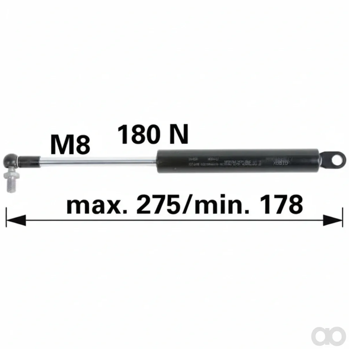 Prillinger-00115651 - Gas spring for windshield (00115651)