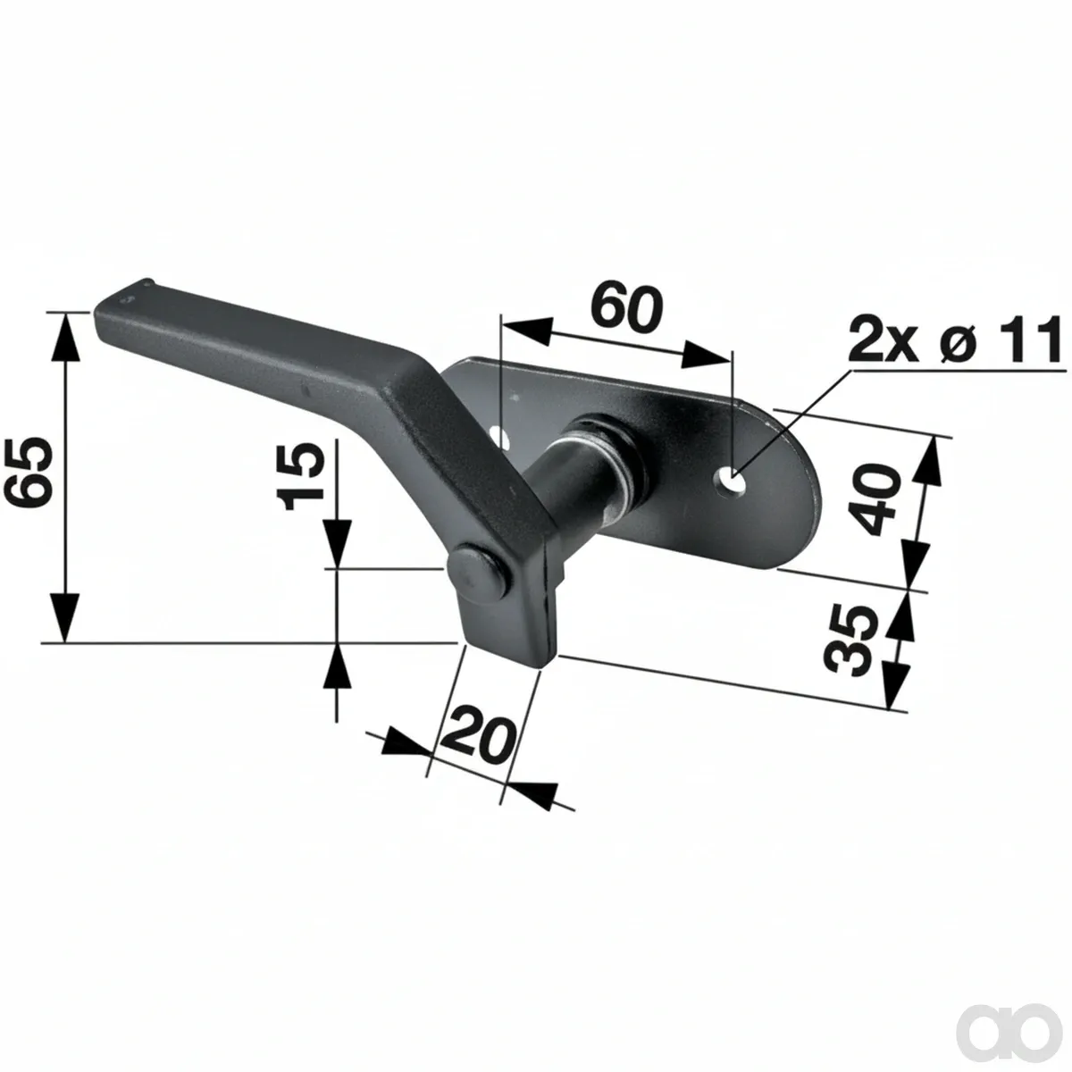 Prillinger-00117039 - Window latch left (00117039)
