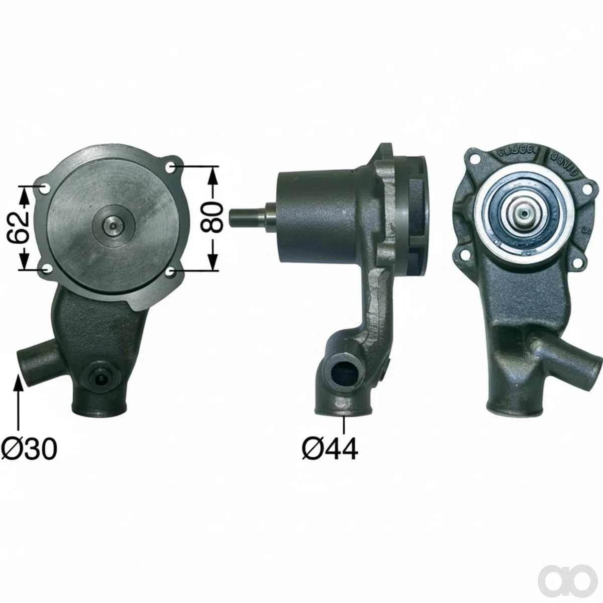 Prillinger-00128411 - Water pump with gasket for Case (00128411)