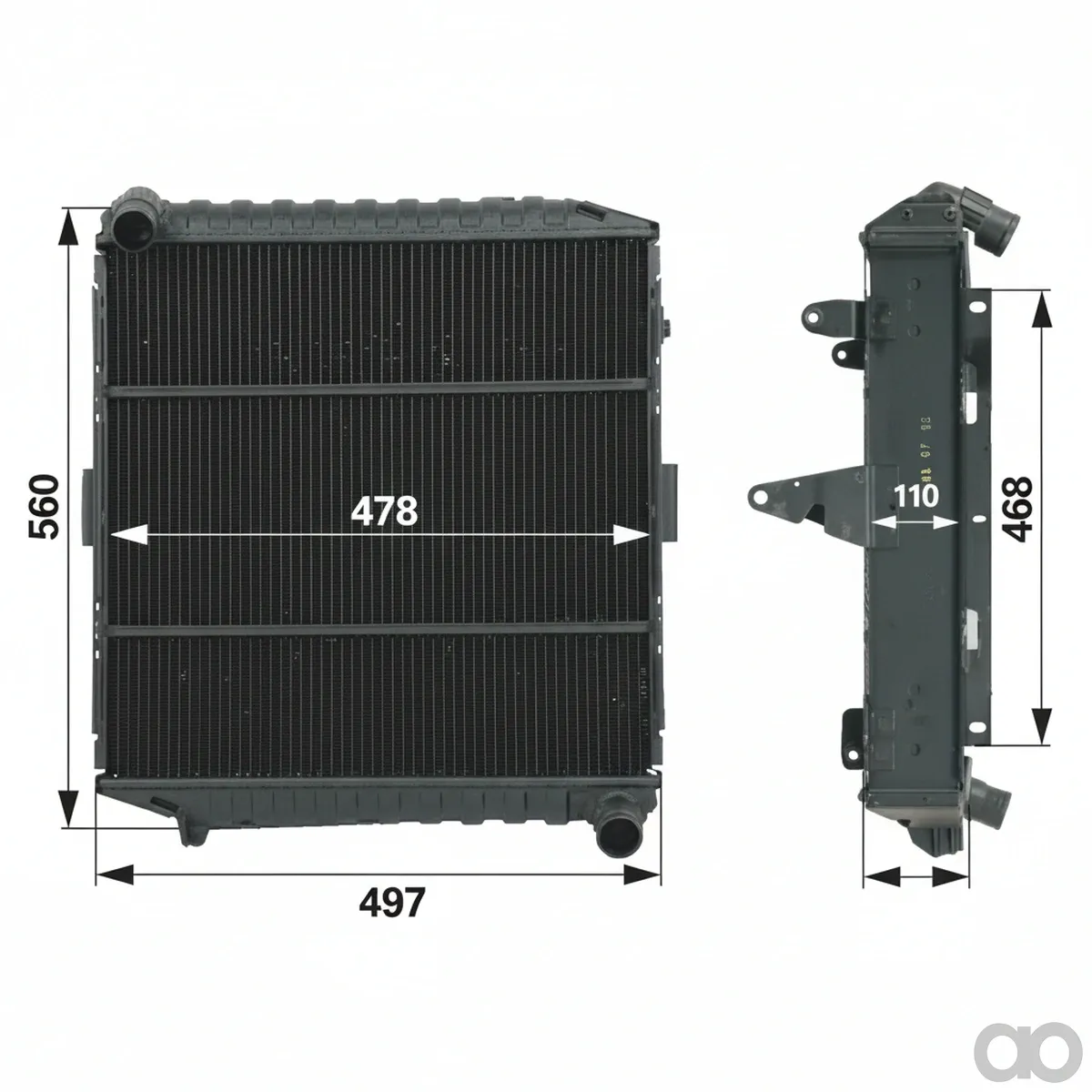 Prillinger-00129421 - Radiator for Deutz (00129421)