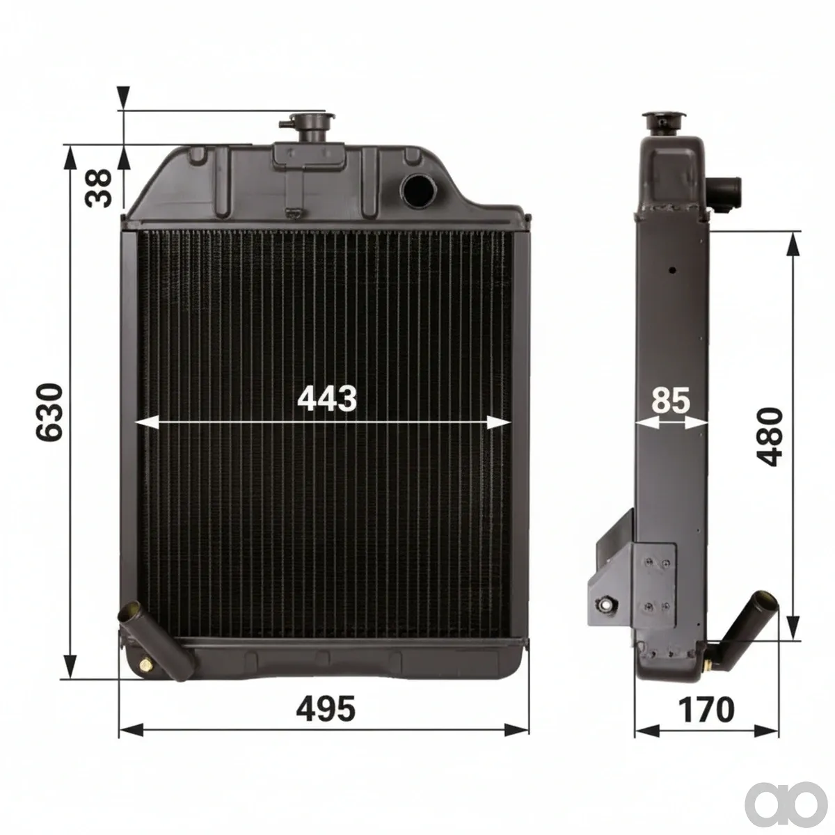 Prillinger-00129705 - Radiator Replacement for MF 3700447 (00129705)