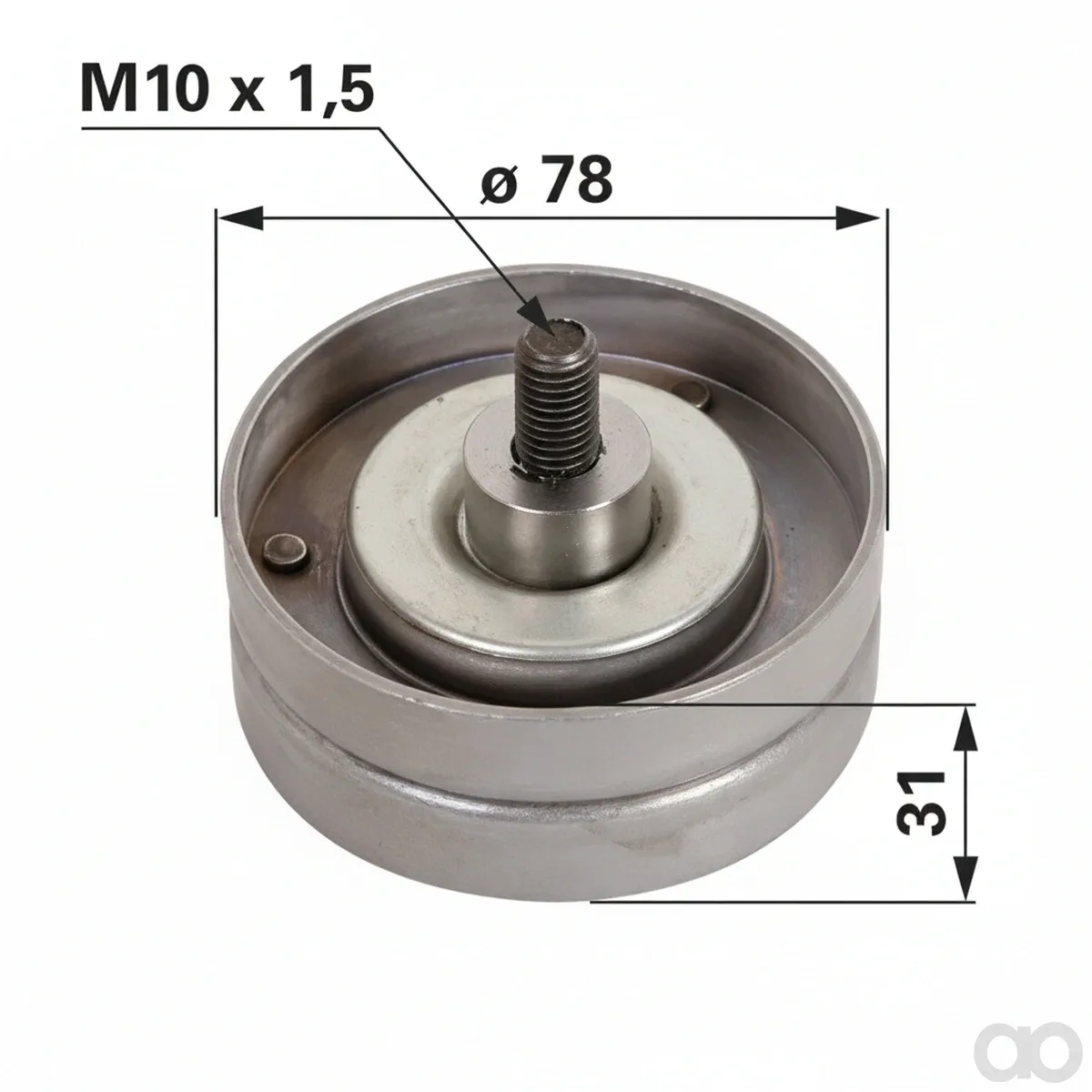 Prillinger-00129931 - Idler Pulley Replacement for John Deere (00129931)