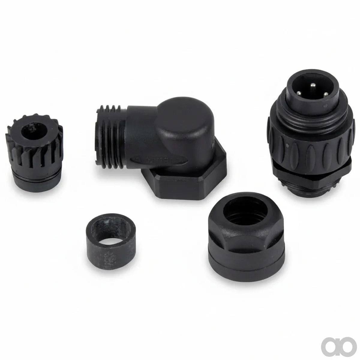 Prillinger-00133942 - Angled cable plug Amp 3 (00133942)