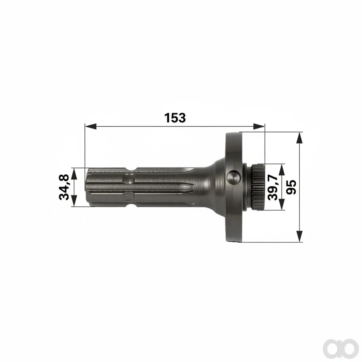 Prillinger-00142208 - PTO Stub 1 3/8 Inch, (00142208)