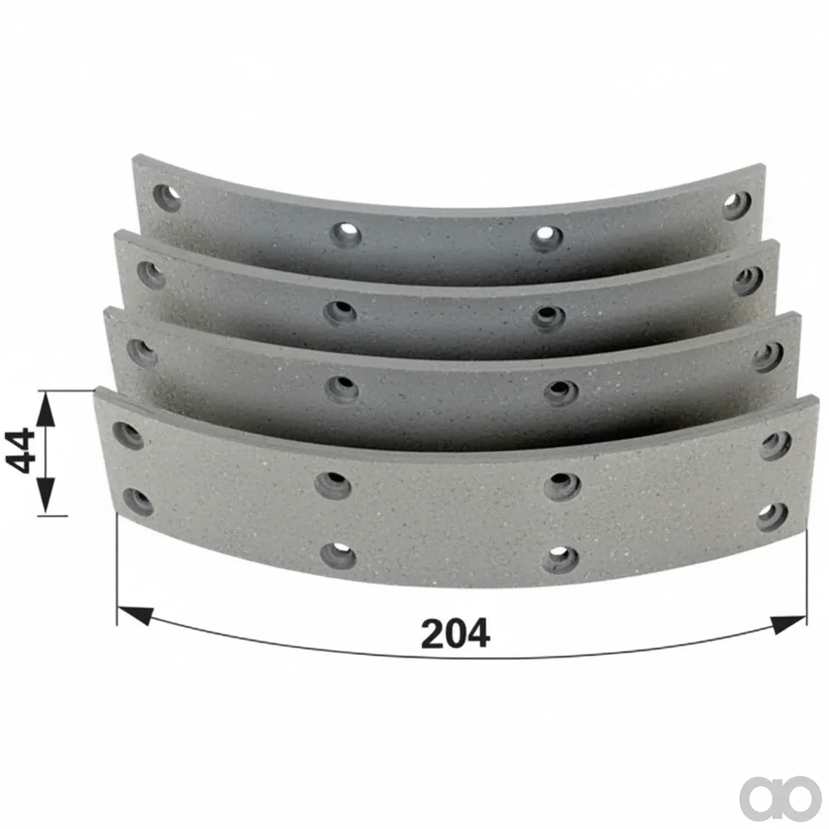 Prillinger-00145462 - Brake Lining Set with Rivets 4 Pcs (00145462)