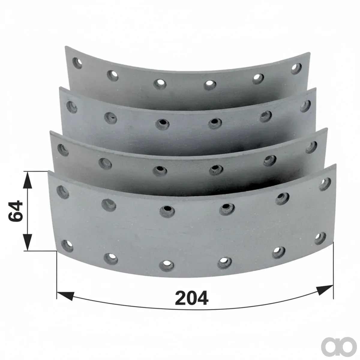 Prillinger-00145463 - Brake Lining Set with Rivets 4 Pcs (00145463)