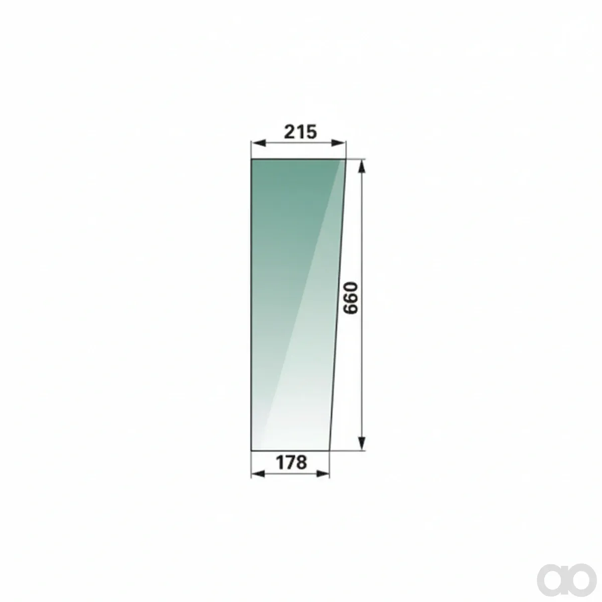 Prillinger-00154103 - Windshield right and left Color Green (00154103)