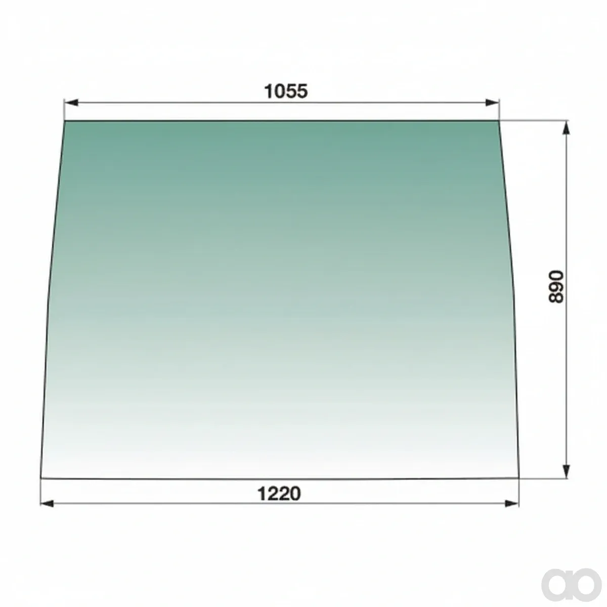 Prillinger-00154410 - Windshield Color Green Tinted (00154410)