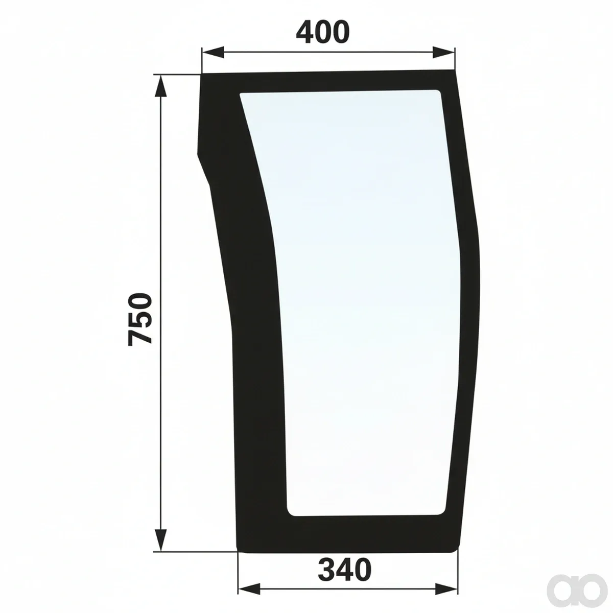Prillinger-00154729 - Left lower windshield color (00154729)