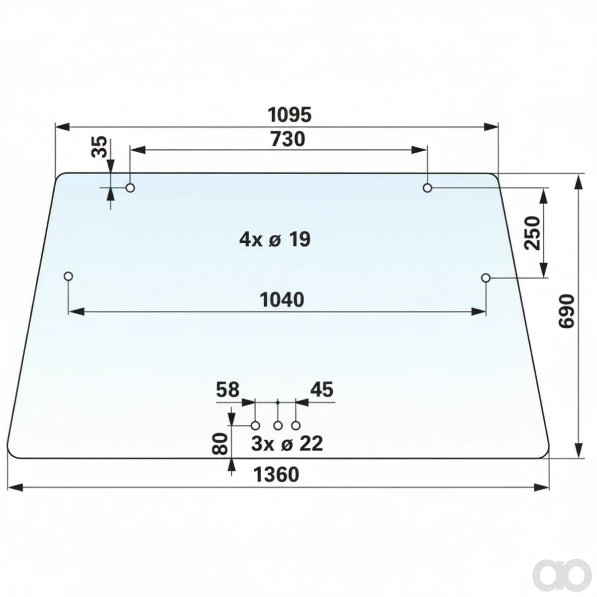 Prillinger-00154833 - Windshield color clear (00154833)