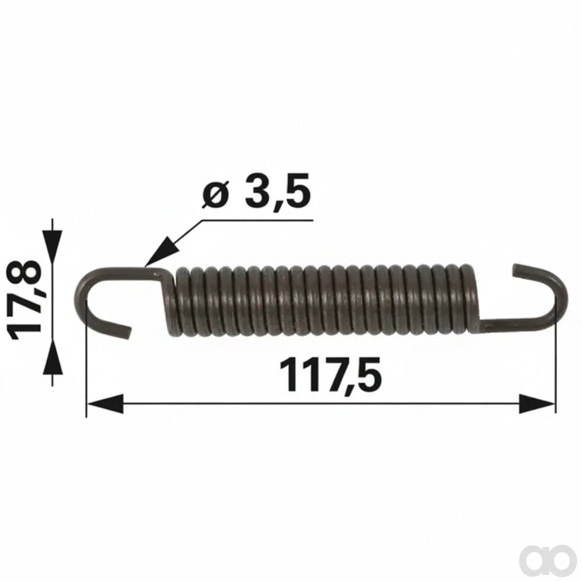 Prillinger-00183390 - Spring for Brake Shoe Fits Z (00183390)