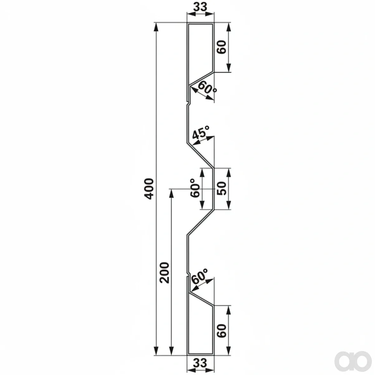 Prillinger-00185021 - Steel Side Wall 400X2.0X6000 Mm (00185021)