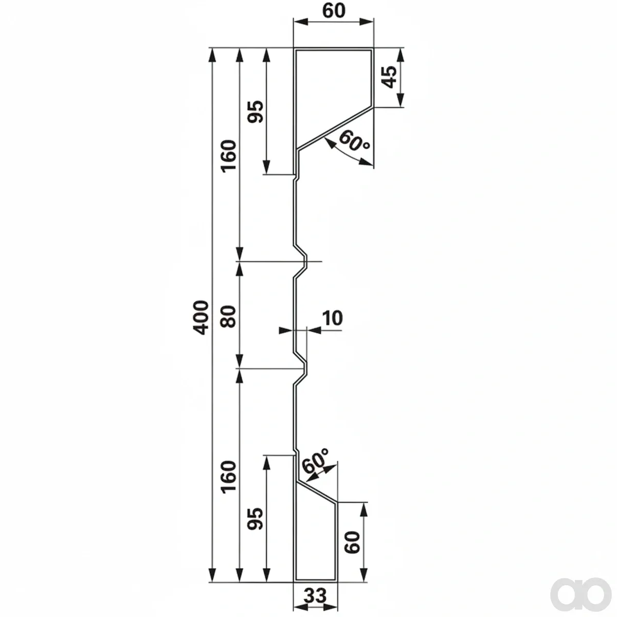 Prillinger-00185041 - Steel Side Wall 400X2.0X5000 Mm (00185041)