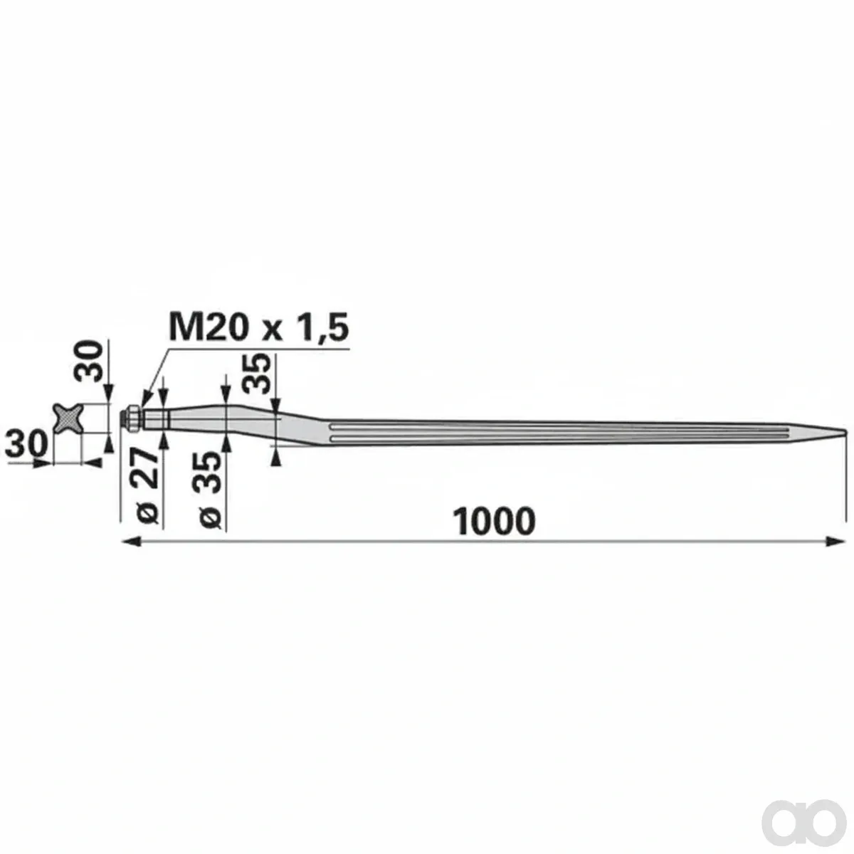 Prillinger-00190167 - Tine bent to Strautmann M2 (00190167)