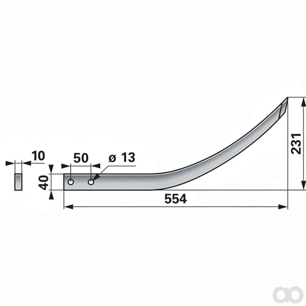 Prillinger-00190312 - Grapple tine to Riener LA50 mm (00190312)