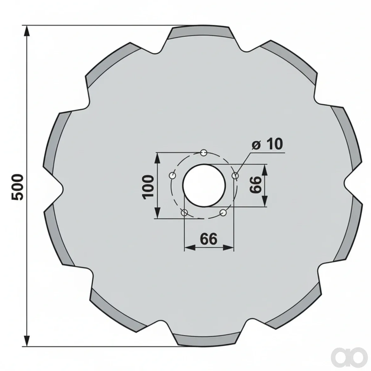 Prillinger-00206512 - Disc coulter disc instead of (00206512)