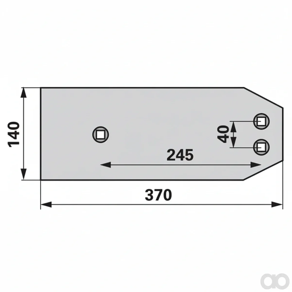 Prillinger-00208462 - Slide plate Instead of Heger (00208462)