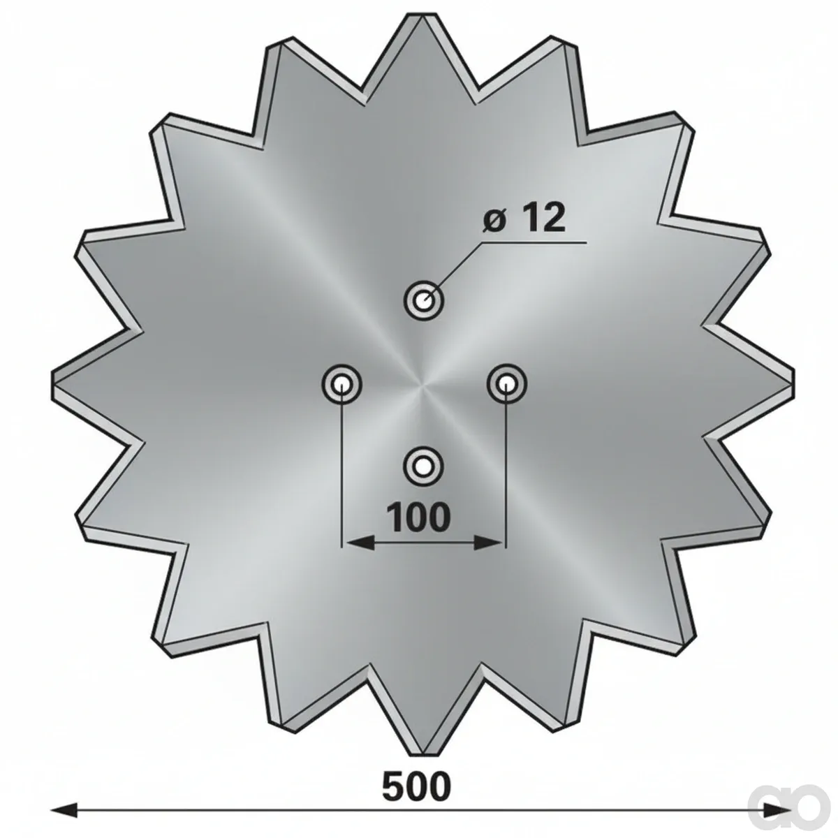 Prillinger-00208505 - Coulter disc Serrated Instead V (00208505)