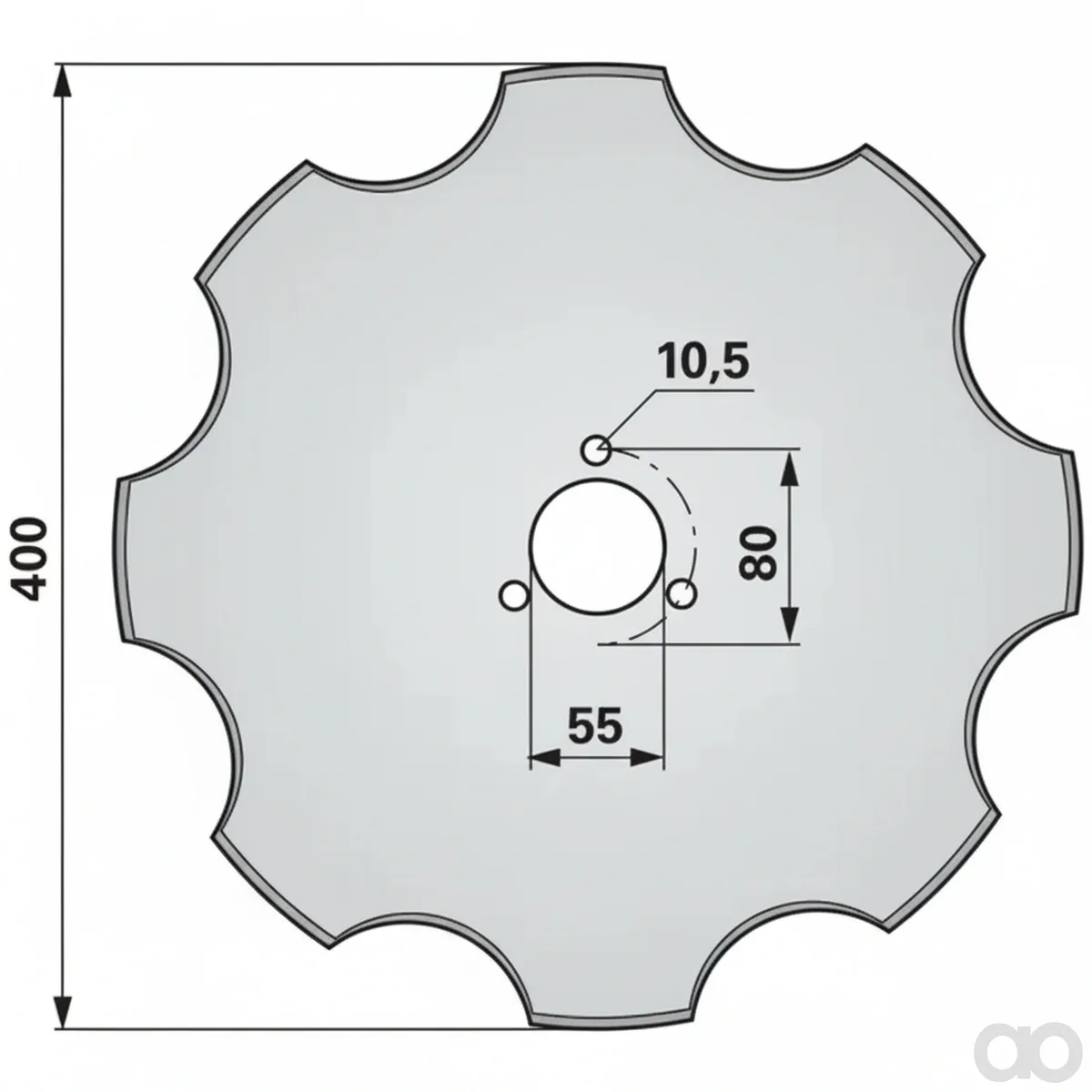 Prillinger-00214503 - Coulter disc Serrated Instead V (00214503)