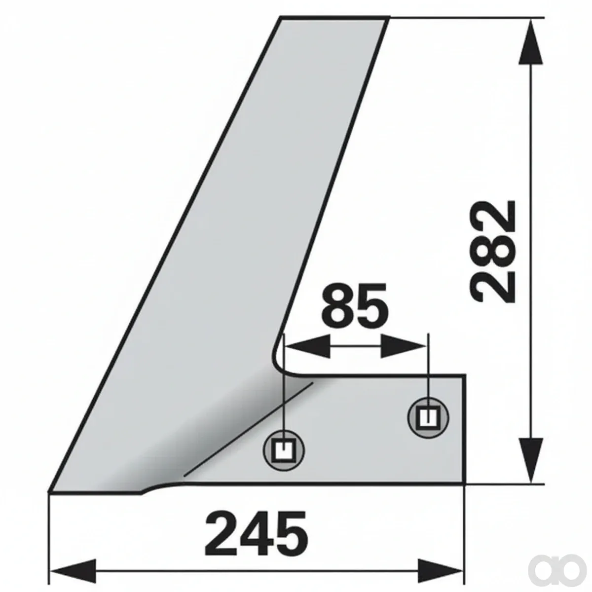 Prillinger-00216522 - Gauge coulter right Instead of Vo (00216522)