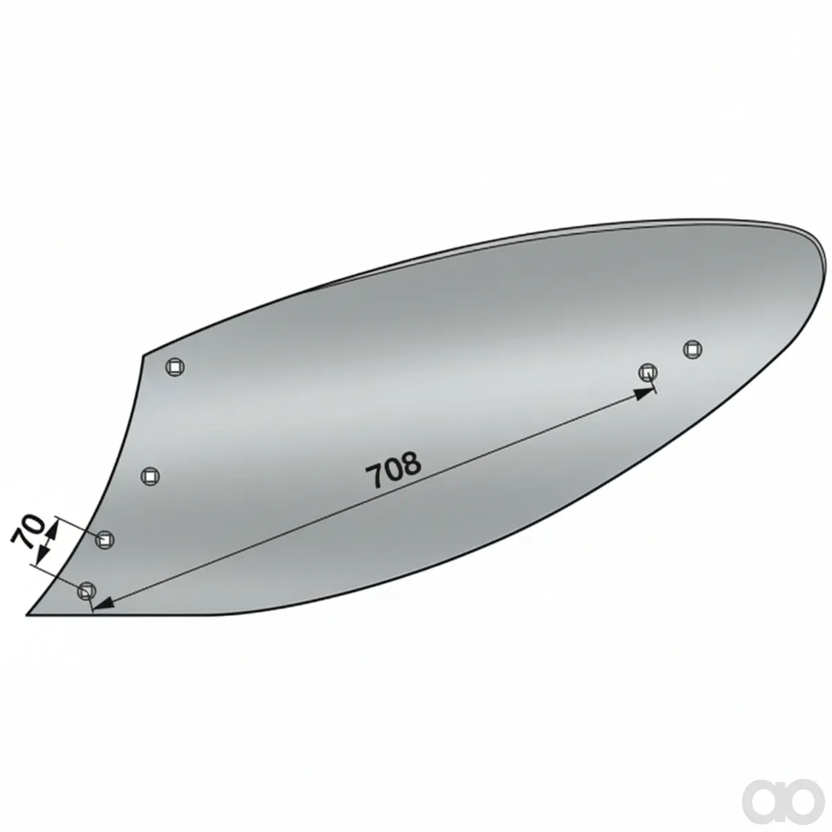 Prillinger-00220649 - Moldboard left Instead Of R (00220649)