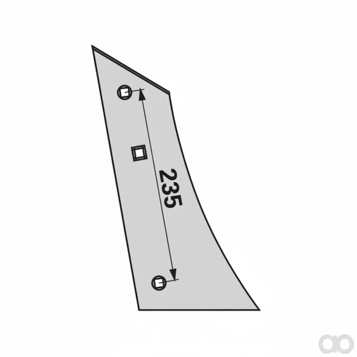 Prillinger-00224252 - Moldboard edge right Instead (00224252)