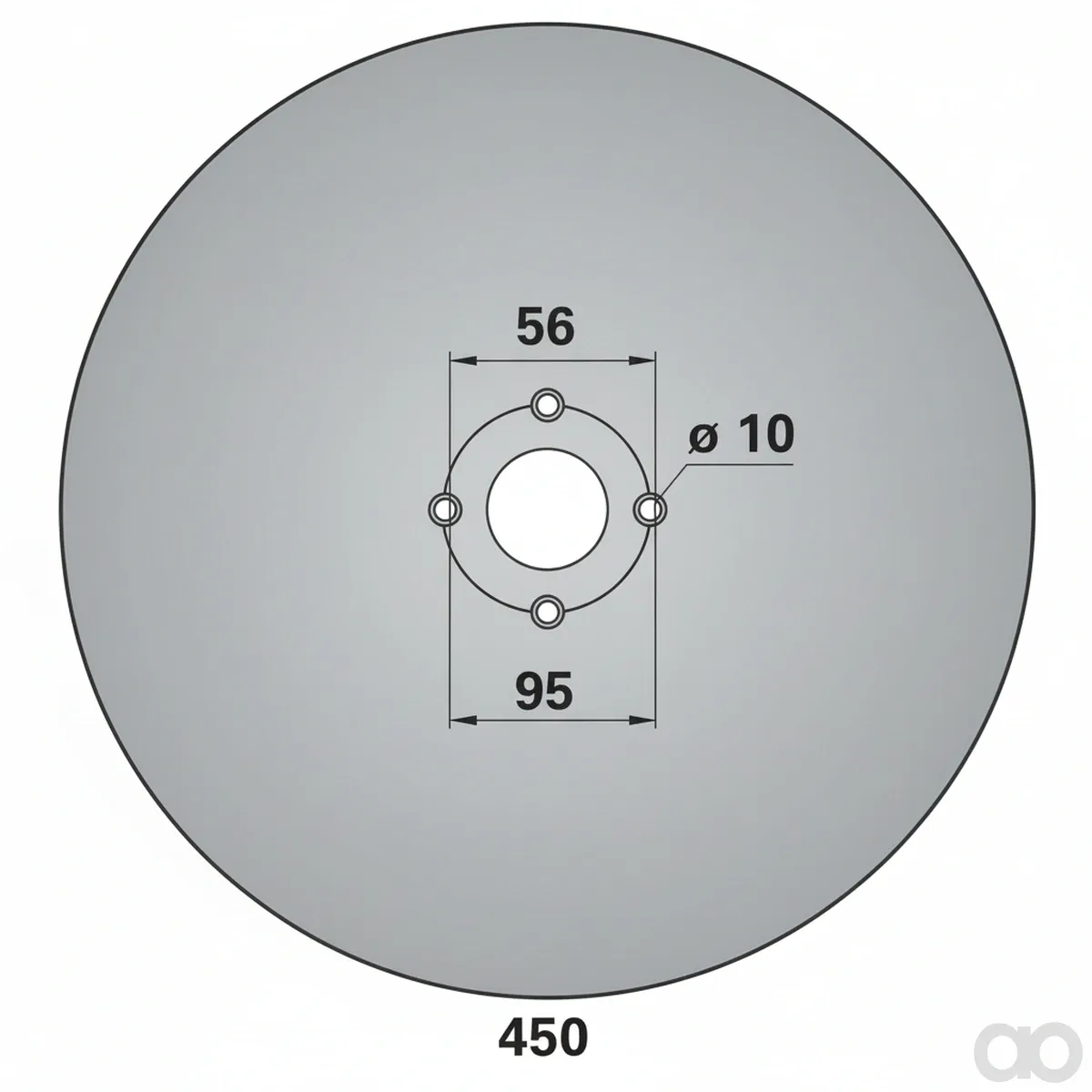 Prillinger-00224503 - Smooth coulter disc Instead Of (00224503)