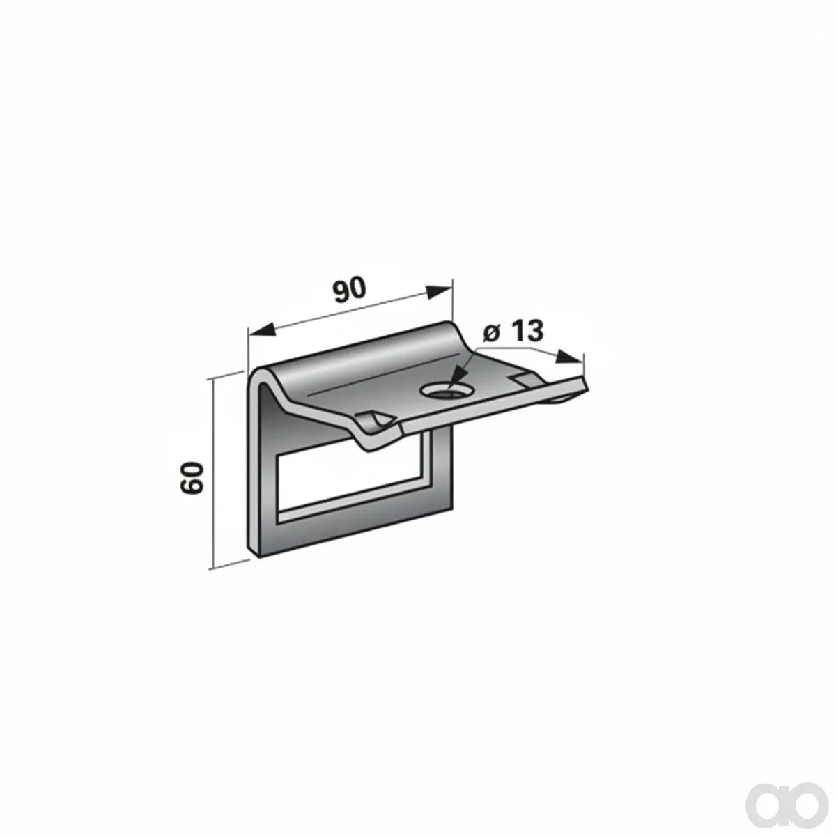 Prillinger-00231070 - Tine holder for frame 50X50 (00231070)
