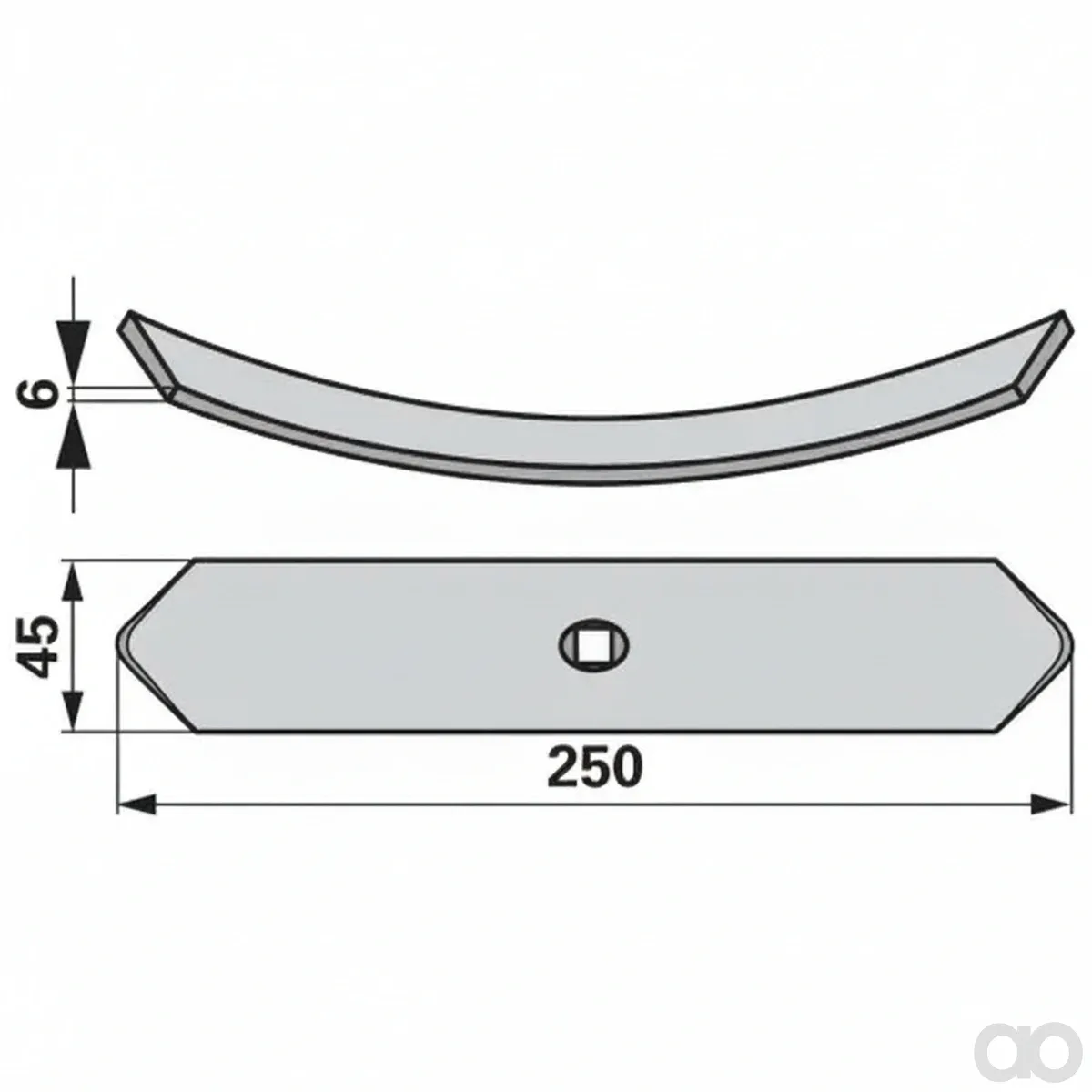 Prillinger-00231170 - Standard Share 45X6X250 (00231170)