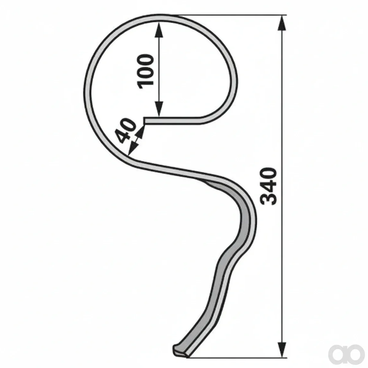 Prillinger-00232802 - Rapid Flow Tine Without Share Instead (00232802)