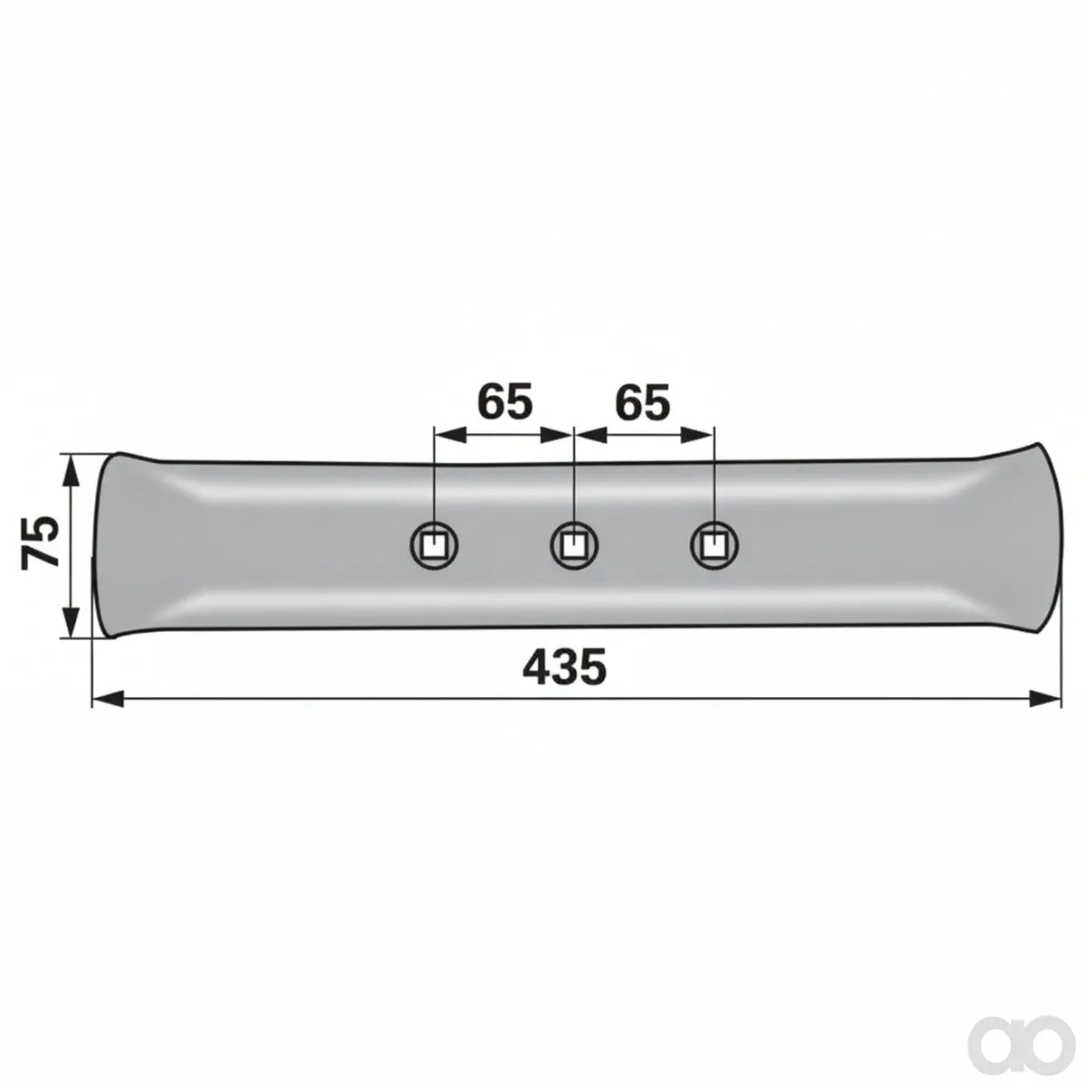 Prillinger-00233130 - Steel Share Working Width 75X12 (00233130)