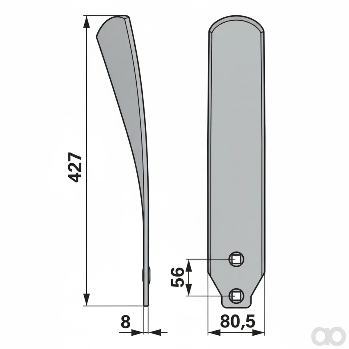 Prillinger-00240569 - Guide plate left Instead of H (00240569)