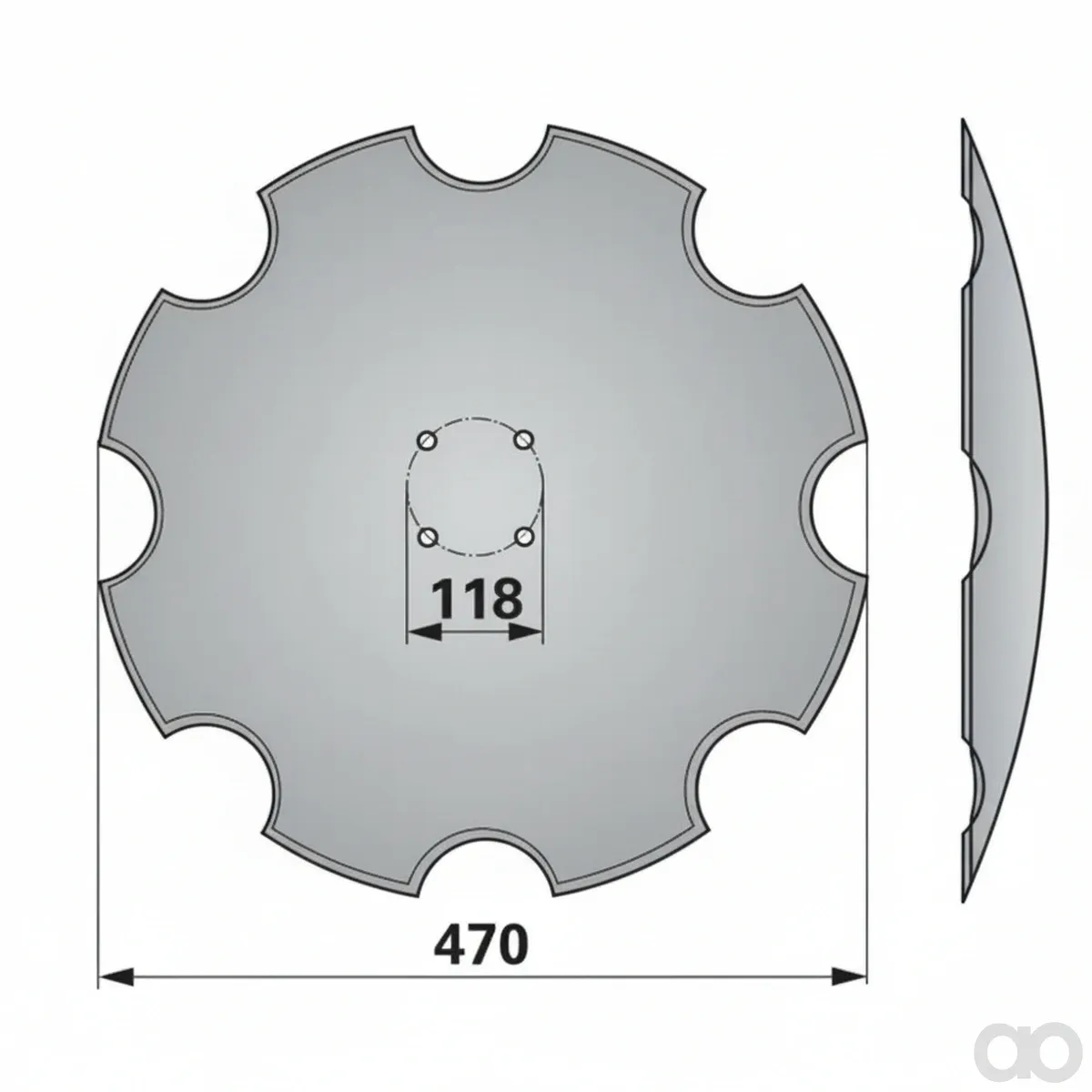 Prillinger-00240628 - Serrated disc Instead (00240628)