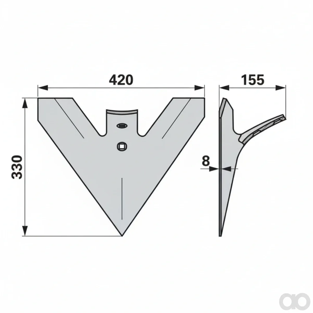 Prillinger-00240636 - Goosefoot share Working width 4 (00240636)