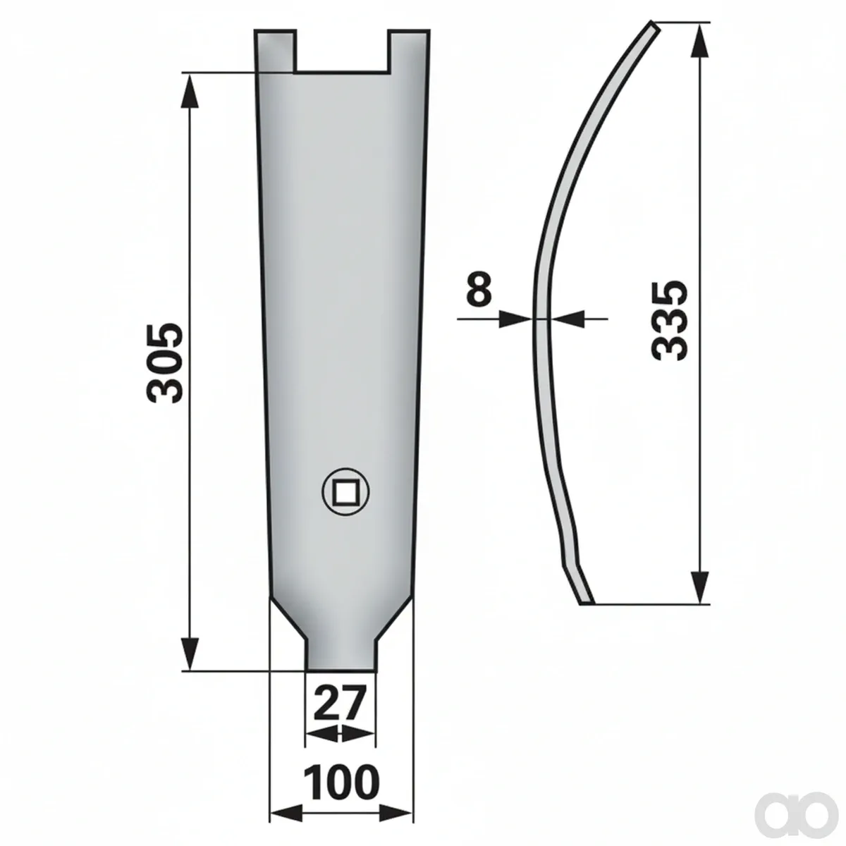 Prillinger-00240780 - Deflector Instead of Lemken (00240780)