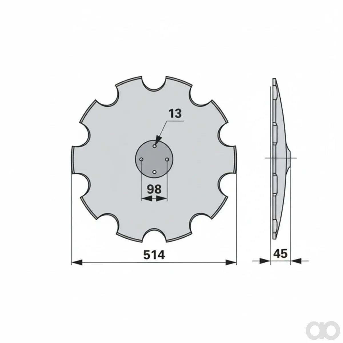 Prillinger-00240942 - Serrated Disc Instead Of (00240942)