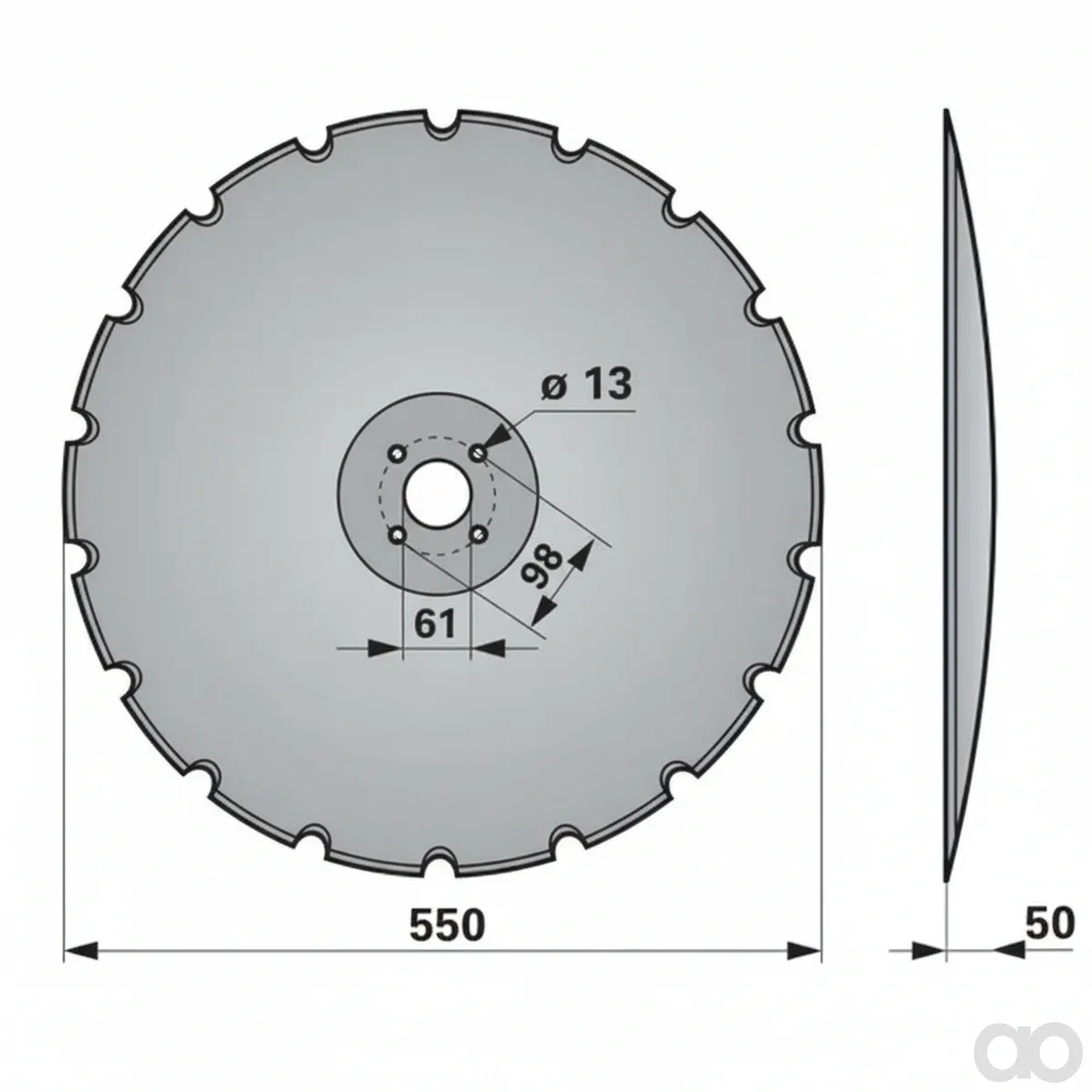 Prillinger-00240961 - Serrated Disc Instead Of (00240961)