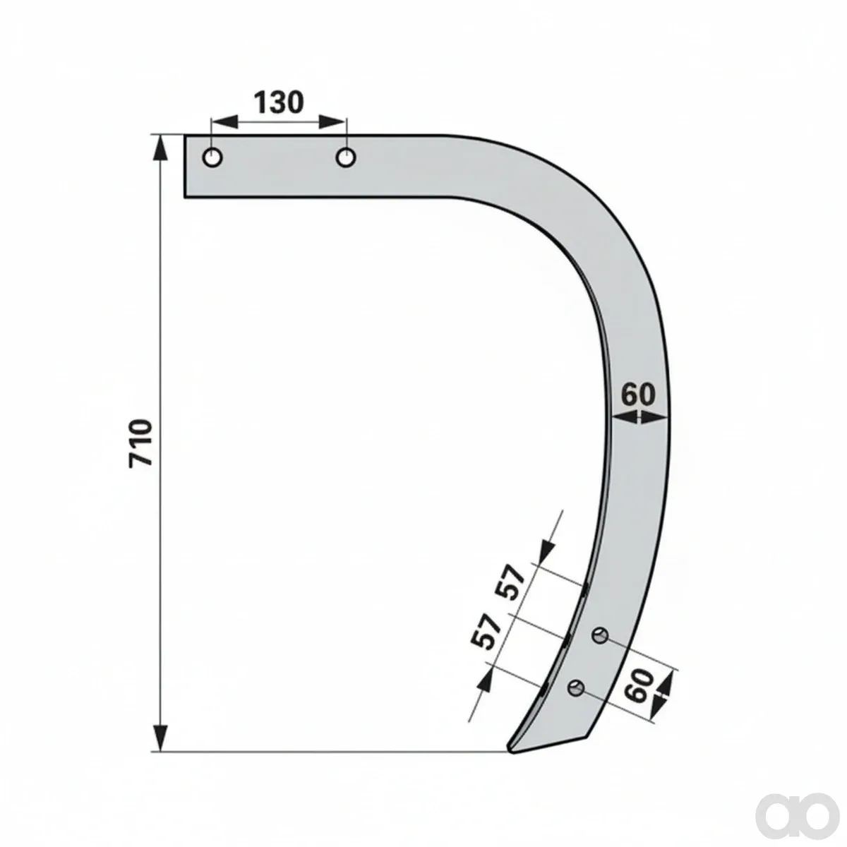 Prillinger-00241243 - Grubber Shank Instead Of Hor (00241243)