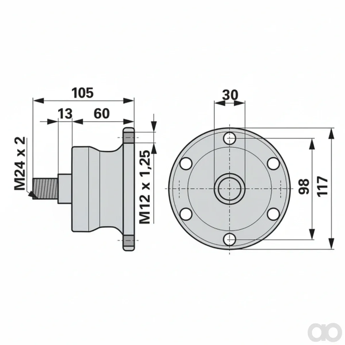 Prillinger-00241266 - Disc Bearing 6 Hole Instead Of (00241266)