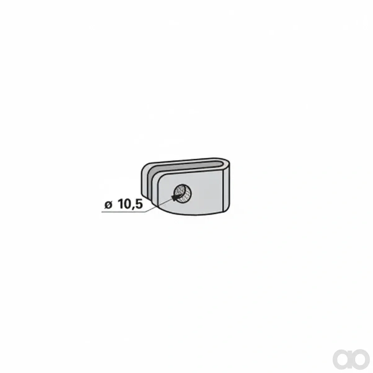 Prillinger-00260132 - Retaining Tab For Hoe Tine (00260132)