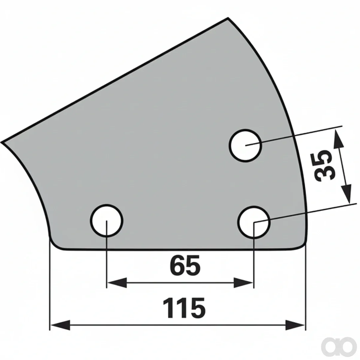 Prillinger-00270092 - Knife for earth drill instead of (00270092)