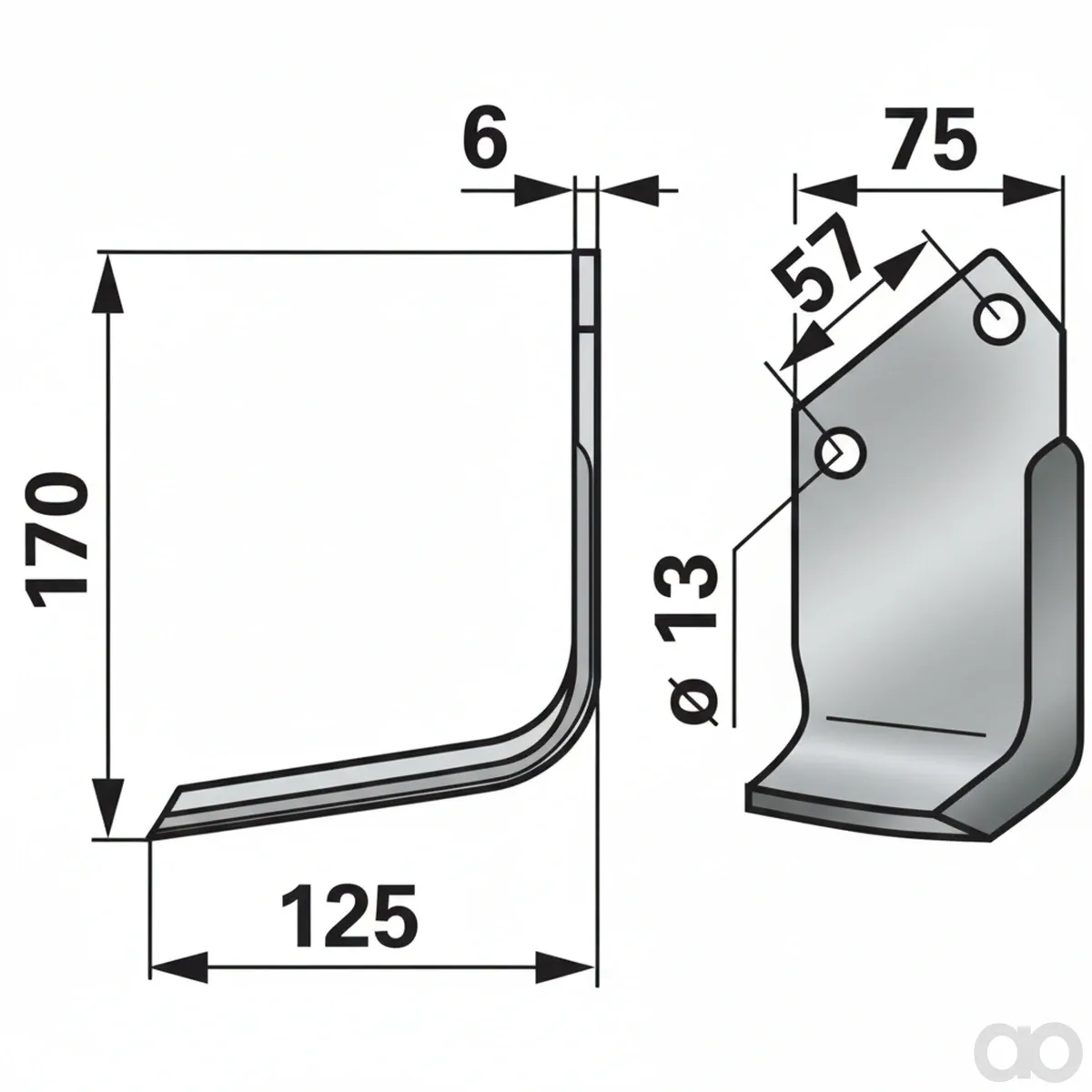 Prillinger-00270467 - Angle knife left instead of (00270467)