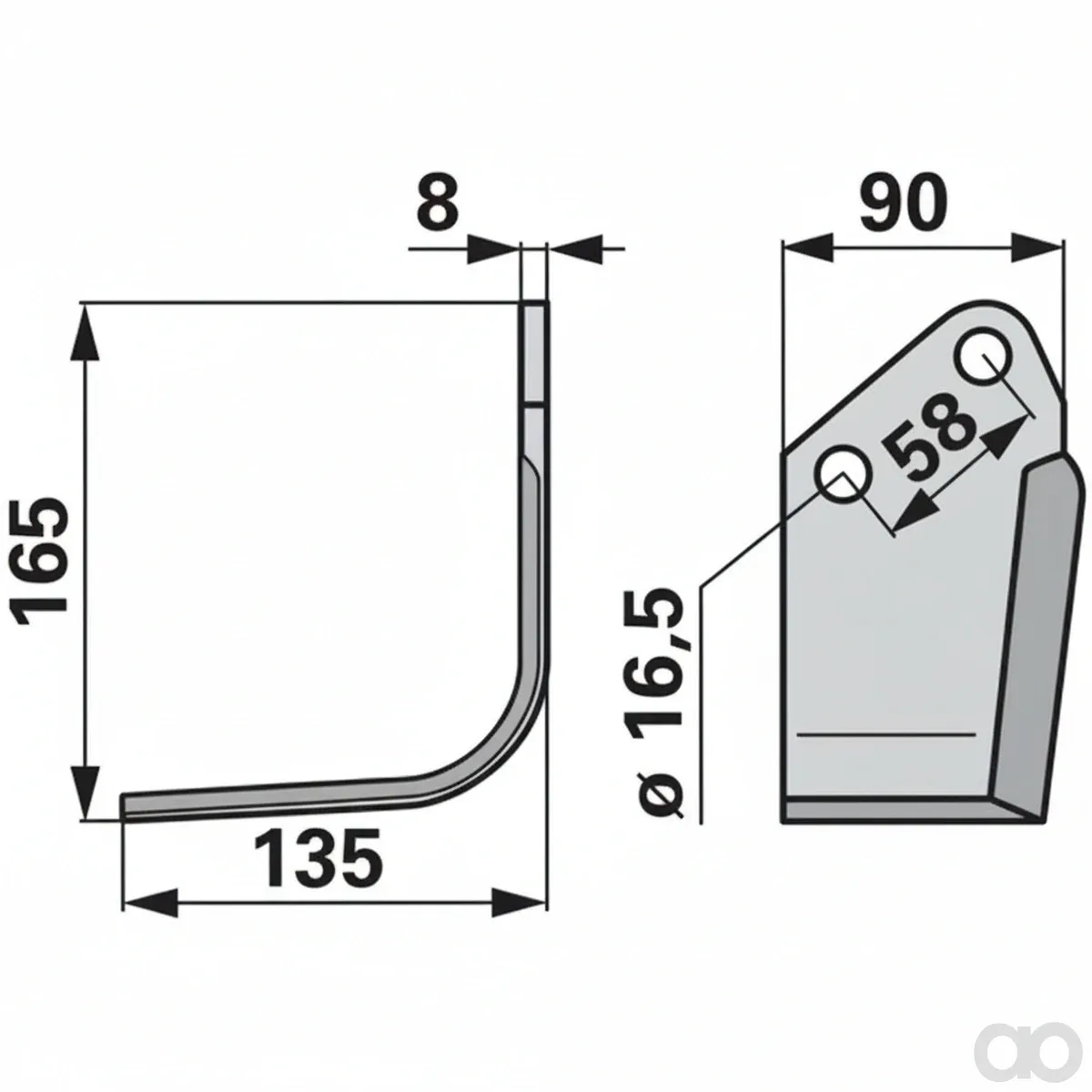 Prillinger-00270899 - Angle cutter left Instead of Vo (00270899)
