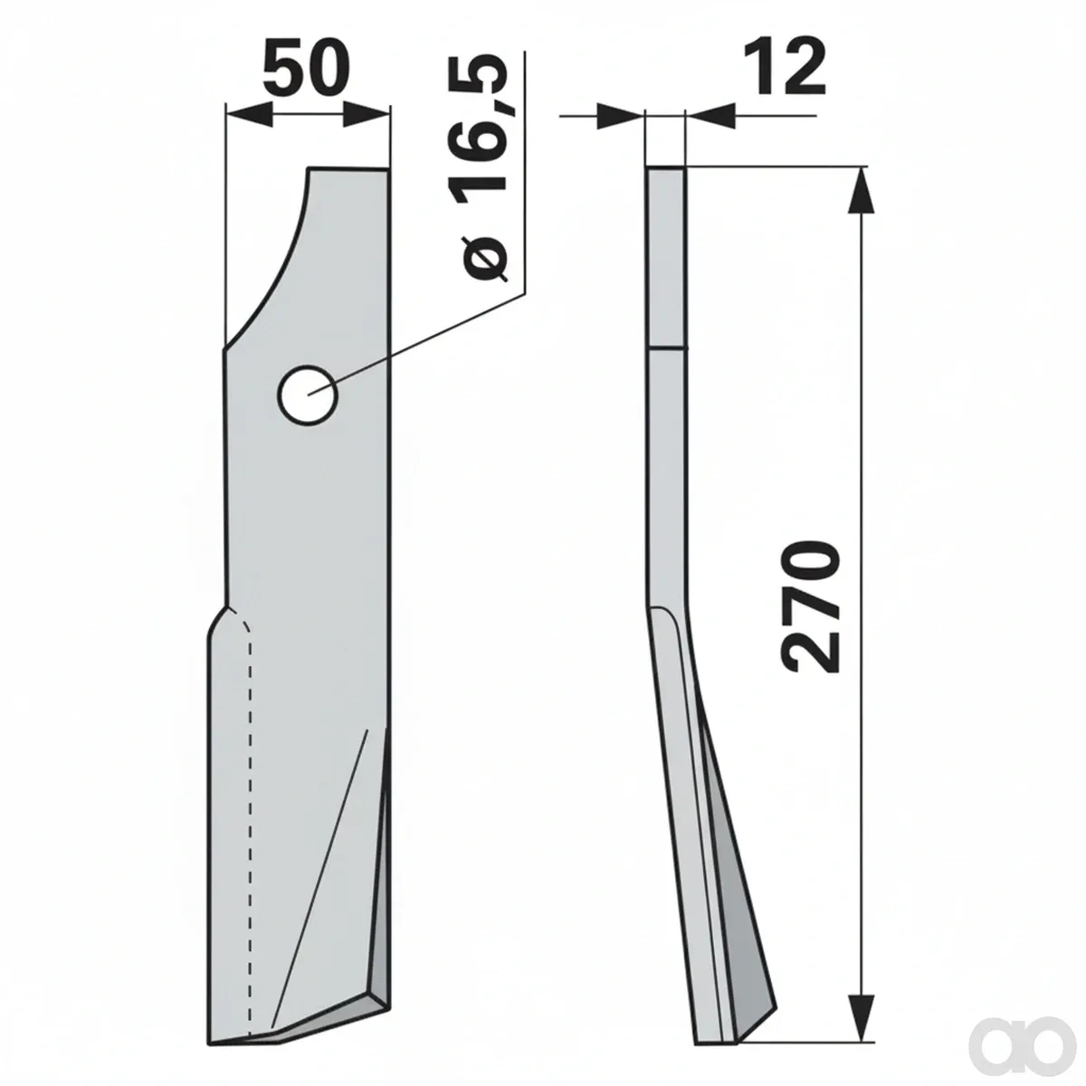 Prillinger-00270902 - Milling cutter right Instead of Von (00270902)