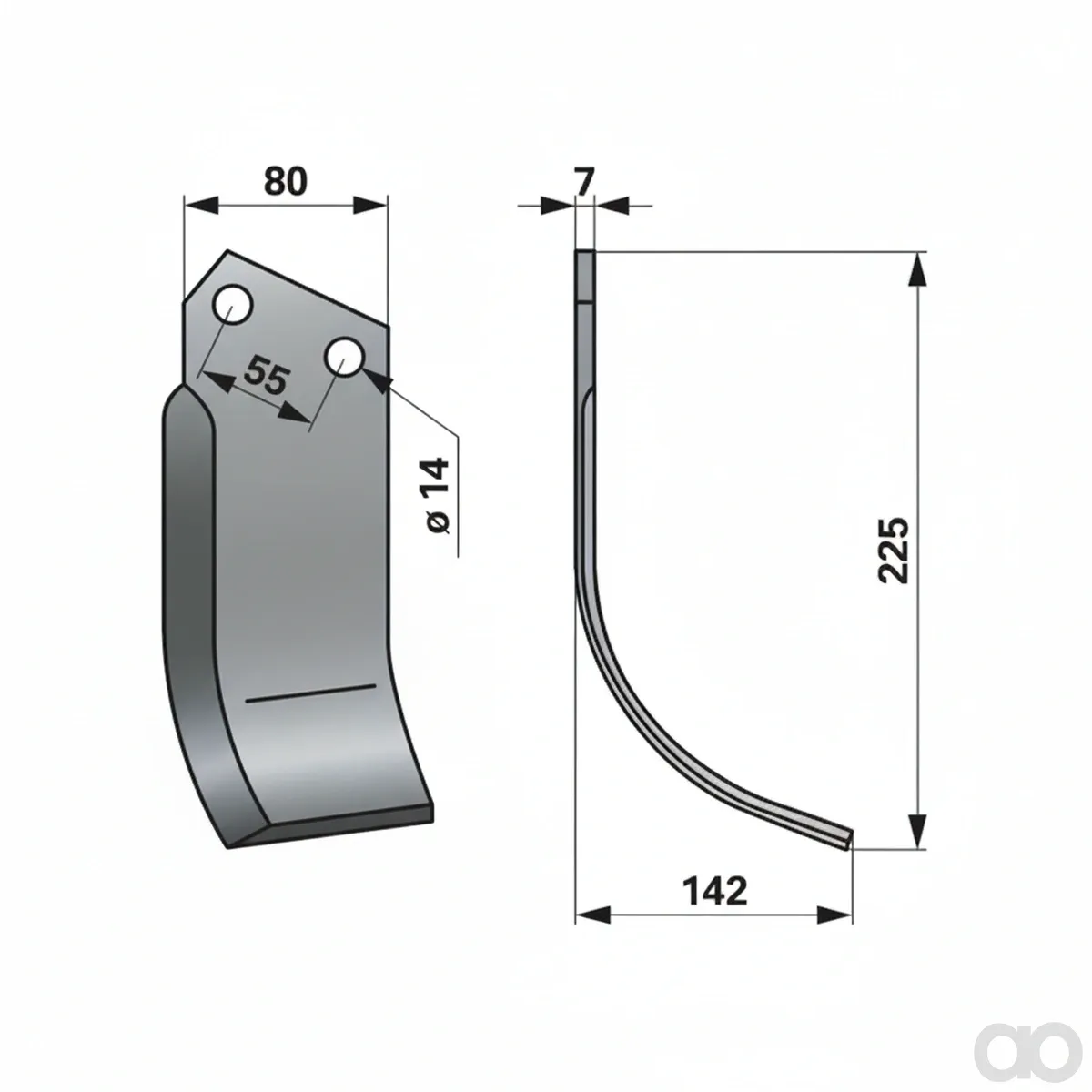 Prillinger-00270934 - Curved cutter right Instead of Vo (00270934)
