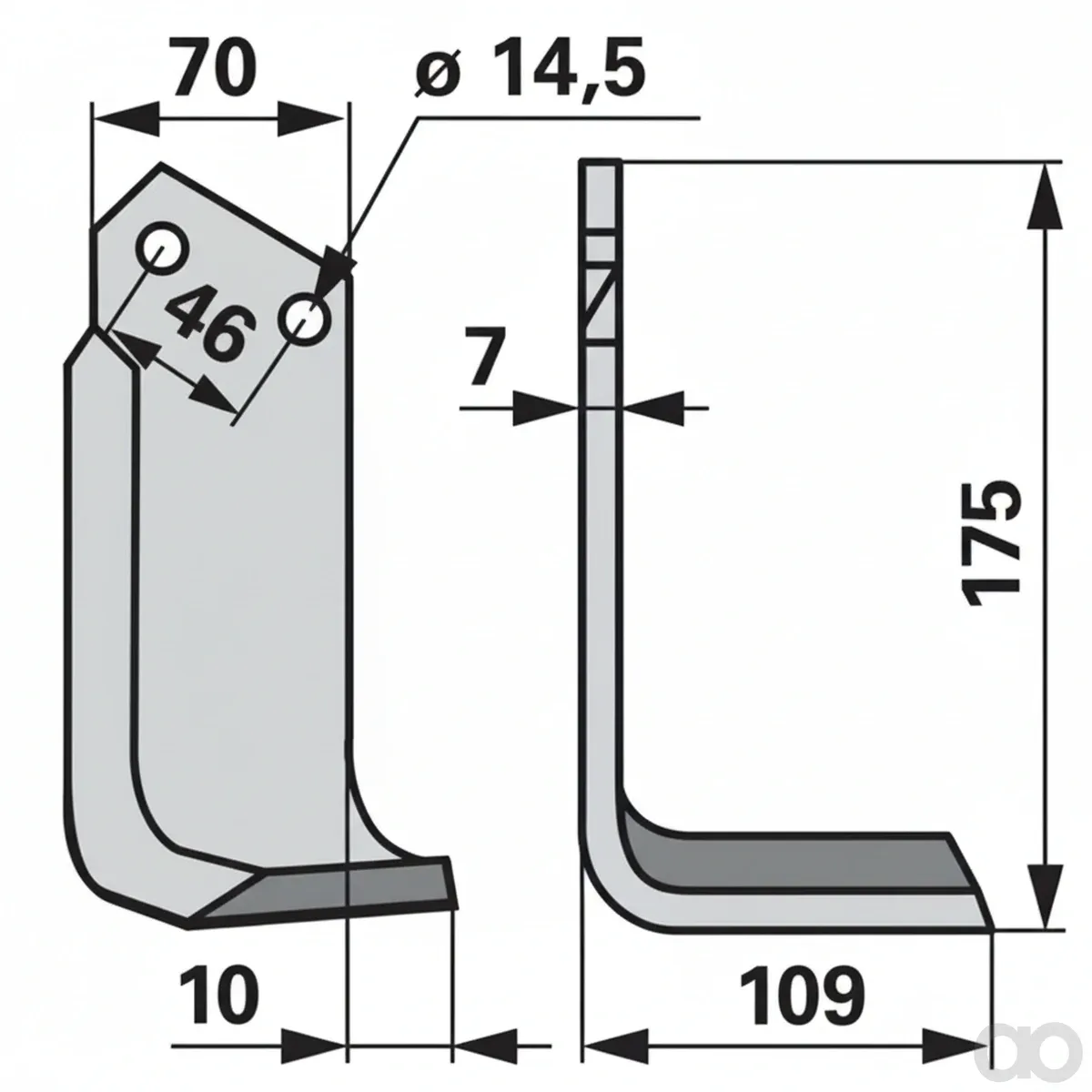 Prillinger-00271140 - Angle cutter right Instead of V (00271140)